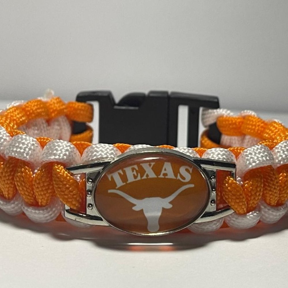 Texas Longhorns NCAA Paracord Bracelet NEW